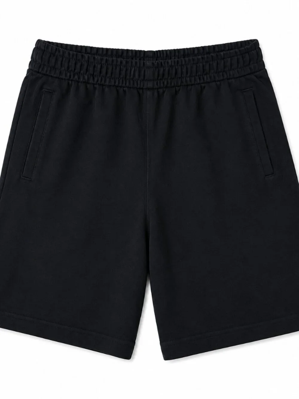 Calvin Klein Men’s Black Logo Sweat Shorts Elastic Waist Casual Athletic Shorts